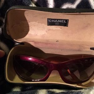 Chanel  sun glasses extra wide